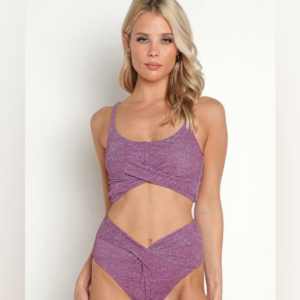 Beach Riot 2 piece high rise bikini- small top medium bottom